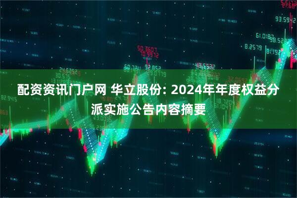 配资资讯门户网 华立股份: 2024年年度权益分派实施公告内容摘要